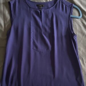 LOFT Classic Purple Sleeveless Blouse